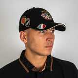 Casquette noire BARBARIANS multi-nations