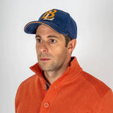 Casquette bleu indigo en velours BACK to LEGEND