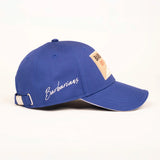 Casquette patch Barbarians bleu roi BACK TO LEGEND (vue de profil droit)
