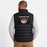 Doudoune sans manche noire Barbarians pour homme (vue de dos)
