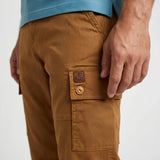 Pantalon cargo beige pour homme en mix coton/élasthanne BACK to LEGEND