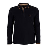 Polo Blacks Legend noir à manches longues siglé BL