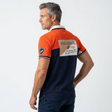 Polo tricolore multi-pays Barbarians BACK to LEGEND (vue de 3/4 dos)