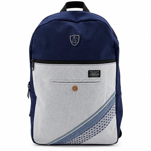 Sac à dos upcyclé bleu marine BACK TO LEGEND
