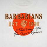 T-shirt BARBARIANS Japan blanc BACK to LEGEND (zoom impression dorsale)