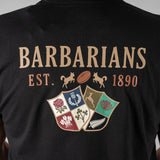 T-shirt Barbarians noir multi-nation (zoom print dorsal)
