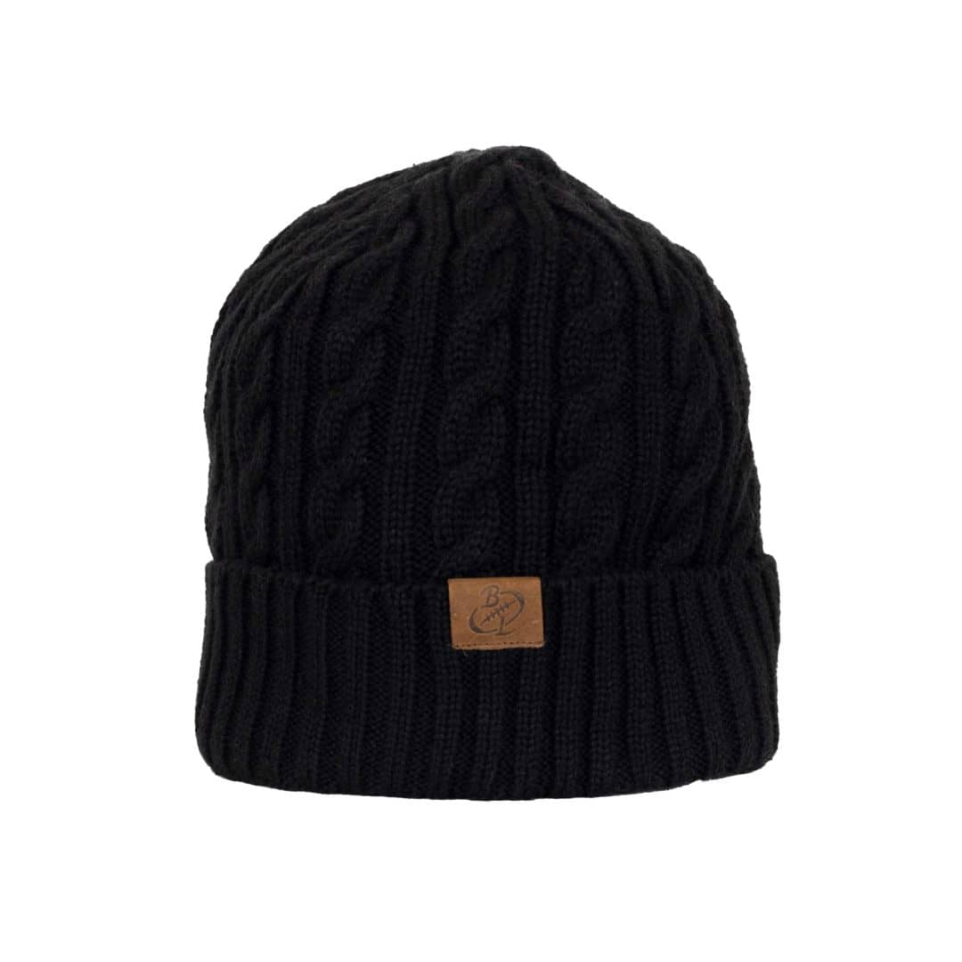 Bonnet noir Barbarians doublé polaire
