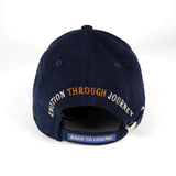 Casquette bleu marine en velours BACK TO LEGEND (vue face arrière)