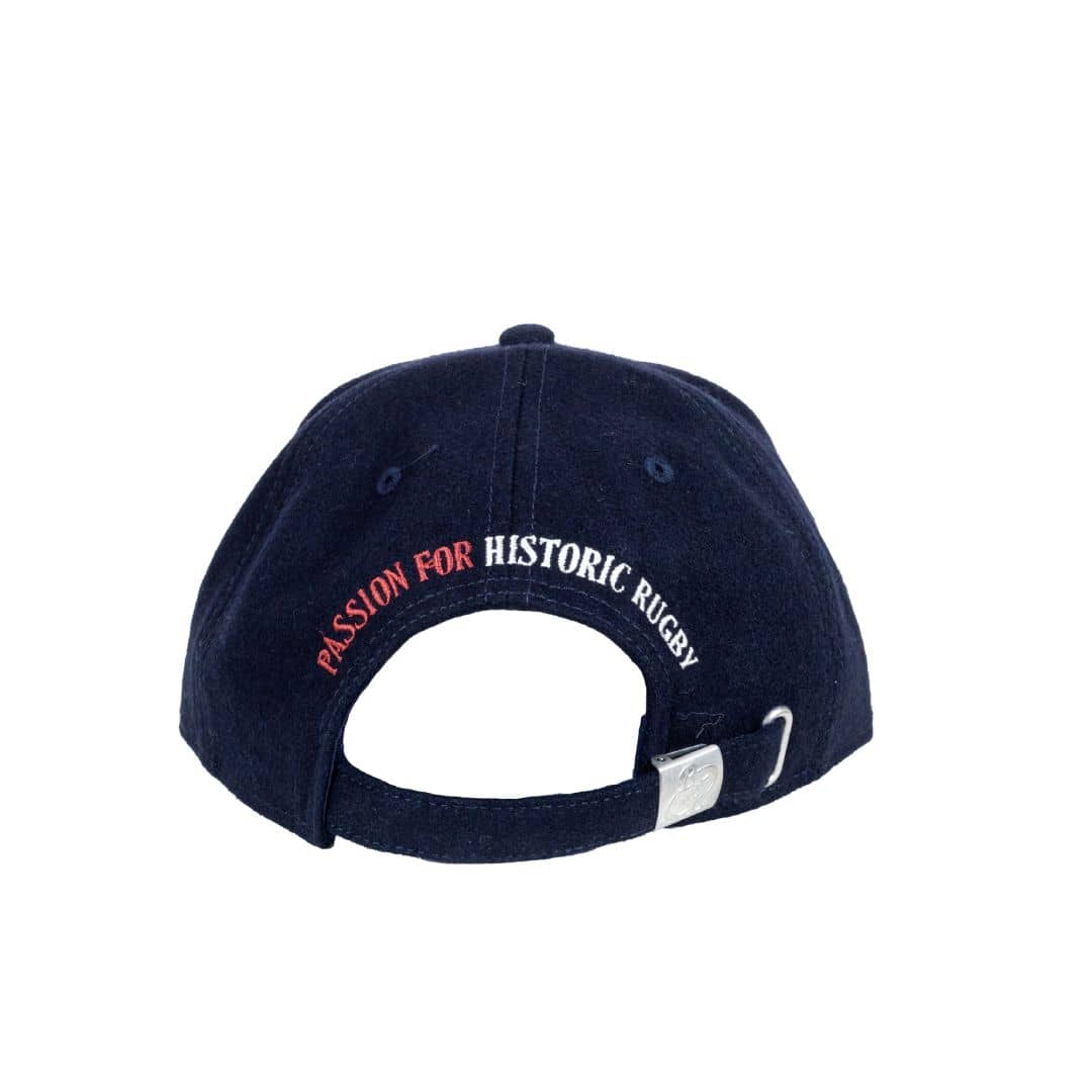 Casquette bleu marine en feutrine - Passion for Historic Rugby (vue arrière)