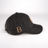 Casquette grise en feutrine pour homme  BACK TO LEGEND (vue de profil droit)