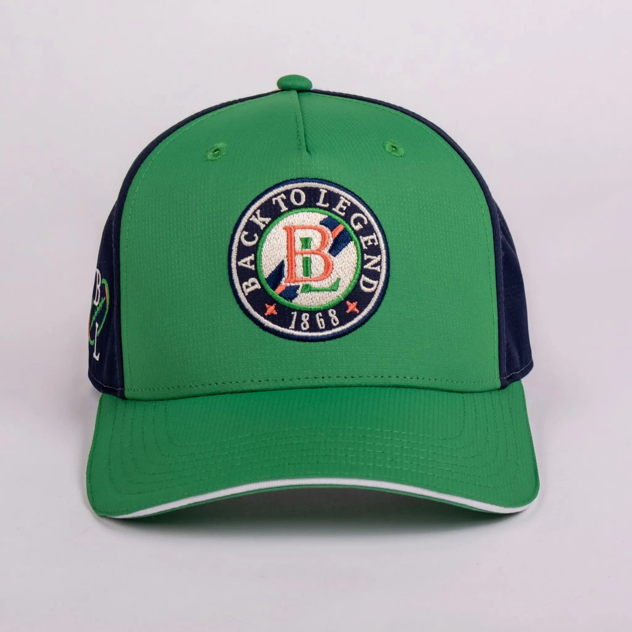 Casquette tricolore verte bleue et blanche BACK to LEGEND