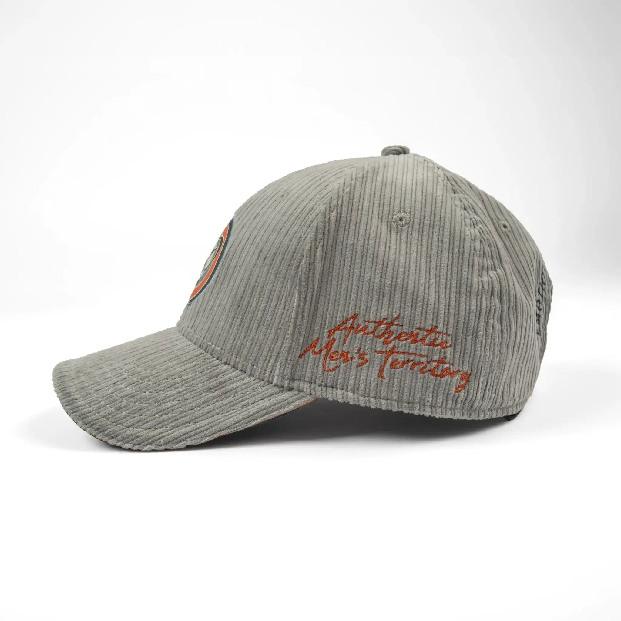Casquette vert écume en velours pour homme BACK TO LEGEND (vue de profil gauche)