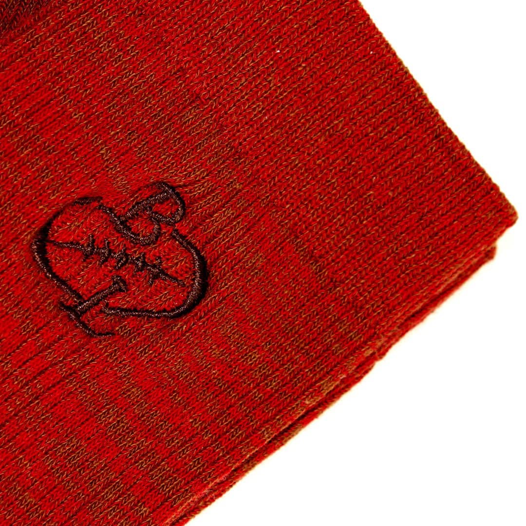 Chaussettes rouges pour hommes Blacks Legend (zoom broderie)