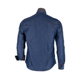 Chemise à manches longues Back to Legend en chambray foncé (vue de dos)