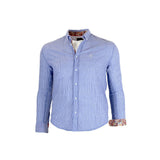 Chemise bleu ciel rayée à manches longues - BACK TO LEGEND