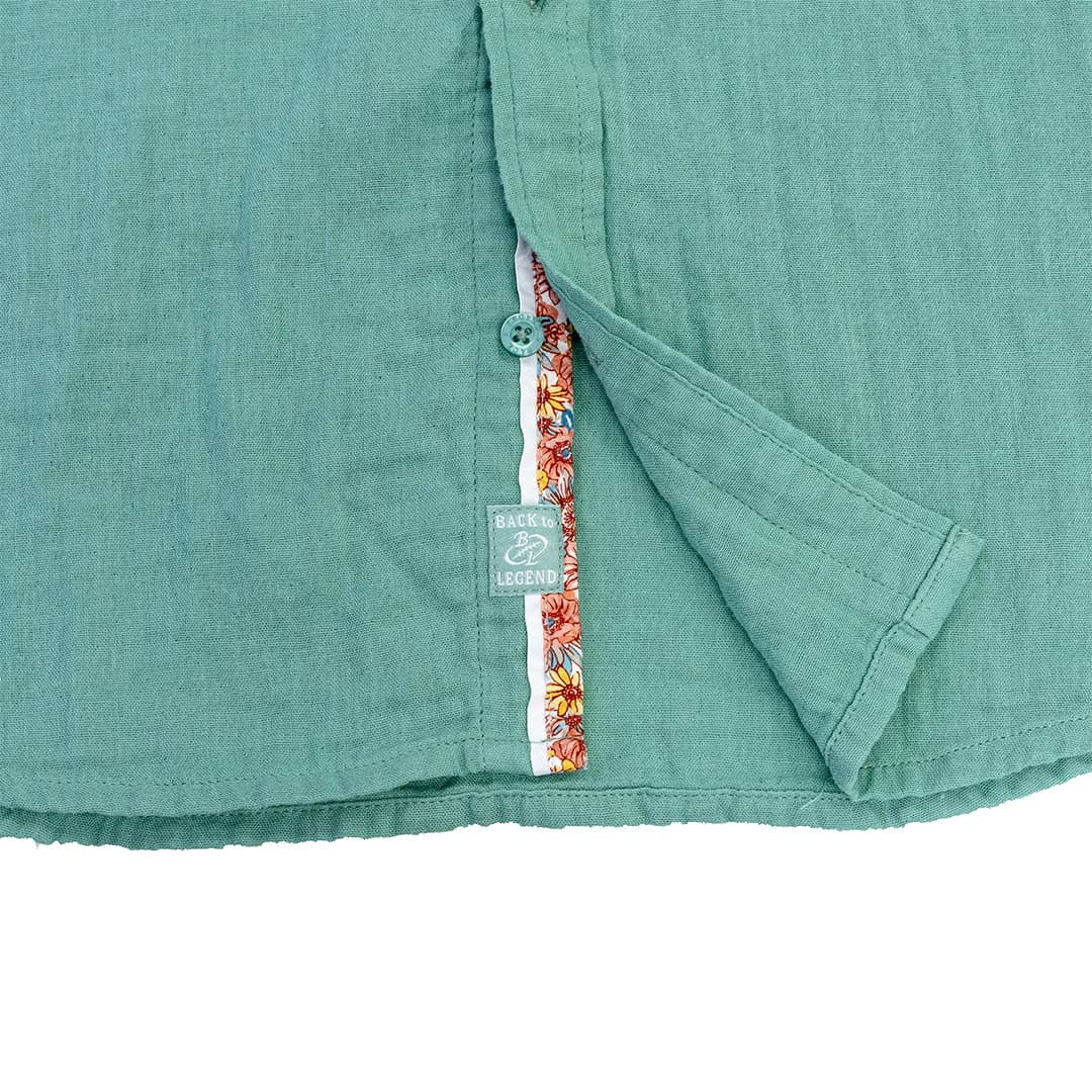 Chemise vert cactus 2 poches poitrine