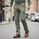 Pantalon cargo kaki pour homme en coton et élasthanne BACK to LEGEND