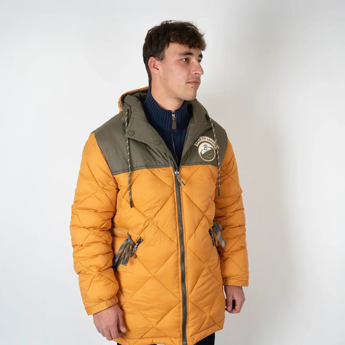 Parka réversible bicolore orange et kaki pour homme BACK to LEGEND (face orange)
