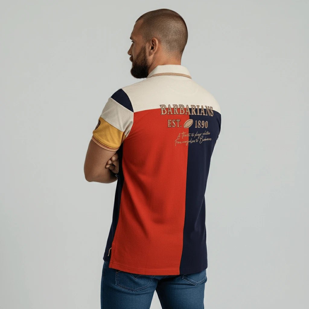 Polo Barbarians multicolore à manches courtes BACK TO LEGEND