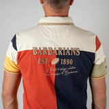 Polo Barbarians multicolore à manches courtes (vue de dos)