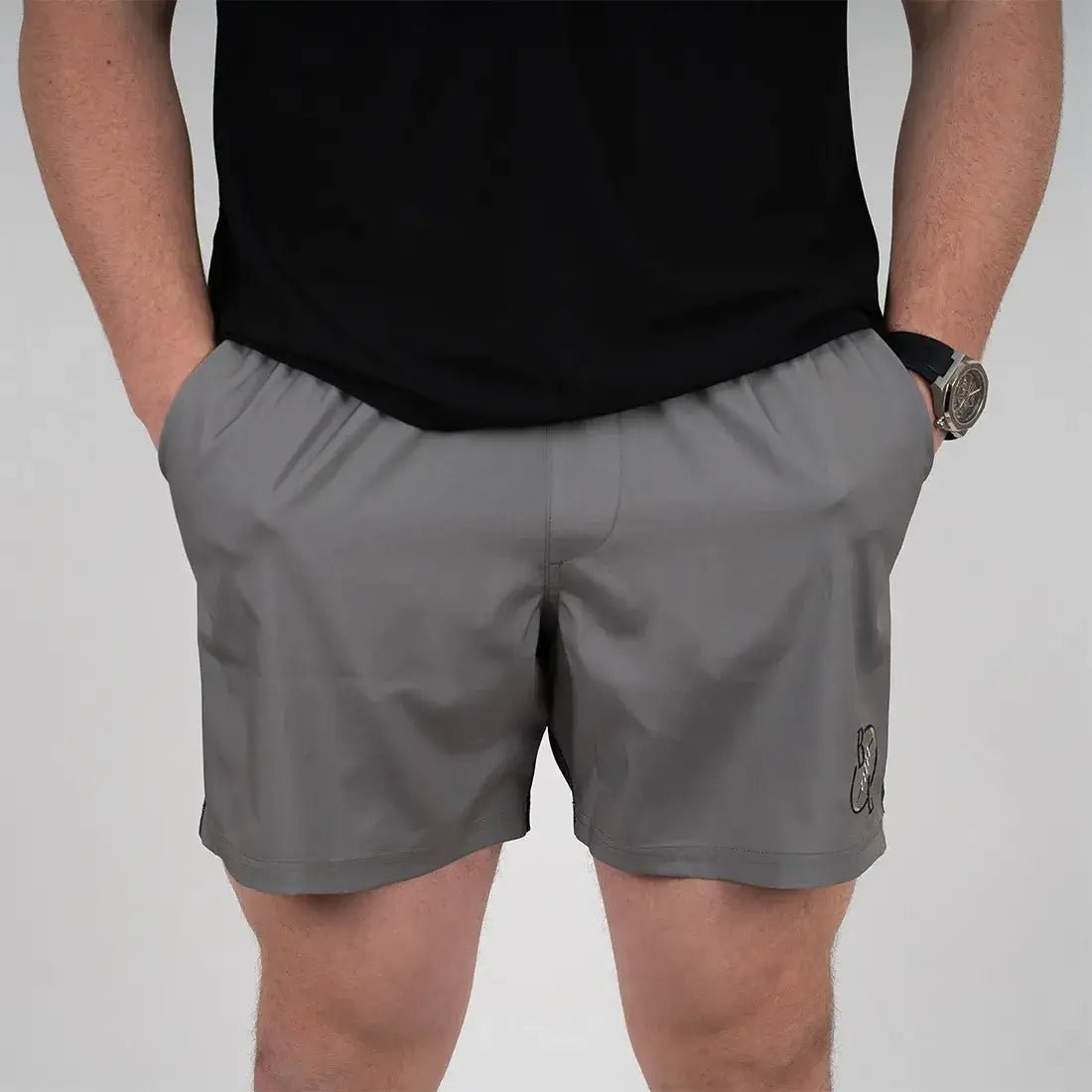Short de bain tricolore gris/noir/beige BACK to LEGEND