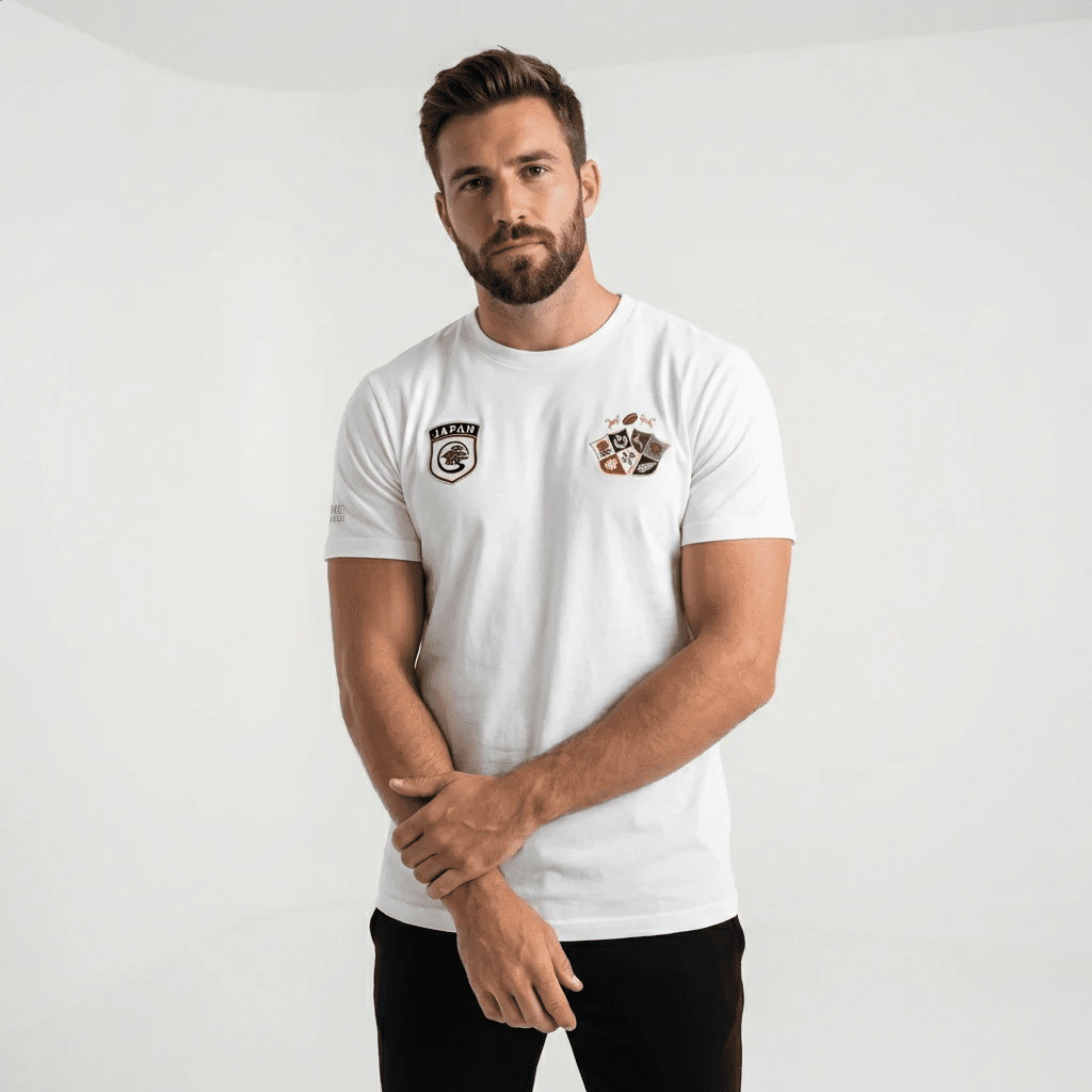 T-shirt BARBARIANS Japan blanc BACK to LEGEND