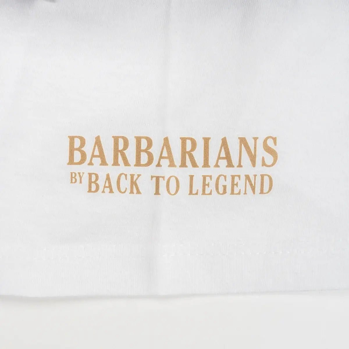 T-shirt BARBARIANS Japan blanc BACK to LEGEND (zoom signature)
