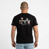 T-shirt manches courtes XV Barbarians noir pour homme - BACK TO LEGEND