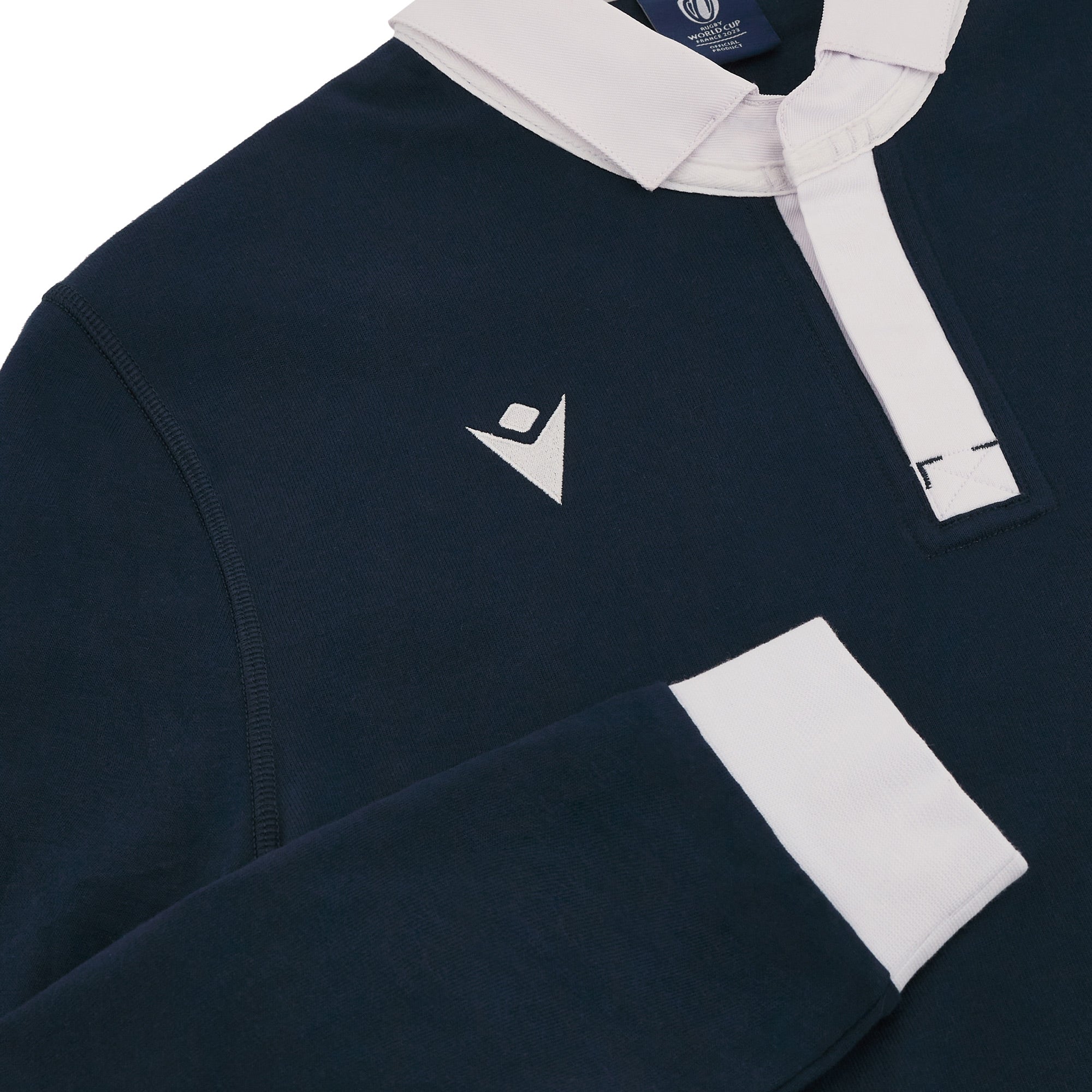 Macron Polo ML Rugby RWC23PL01-BL9-S - Blacks Legend